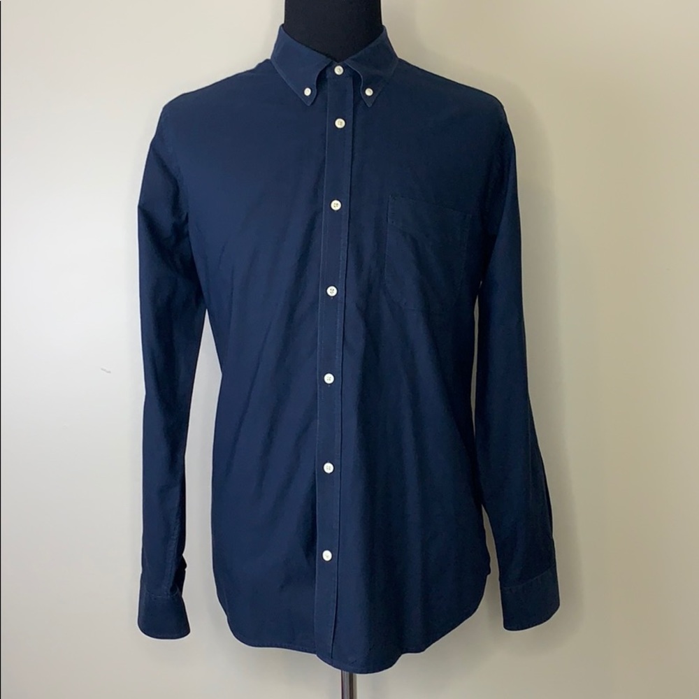 VINCE Dark Blue Button Down Shirt XL